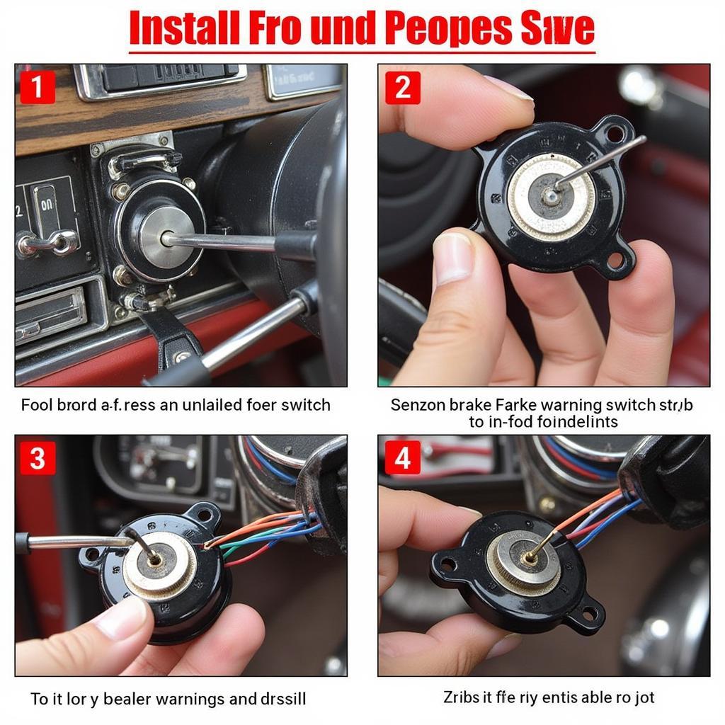 Replacing the Brake Warning Switch