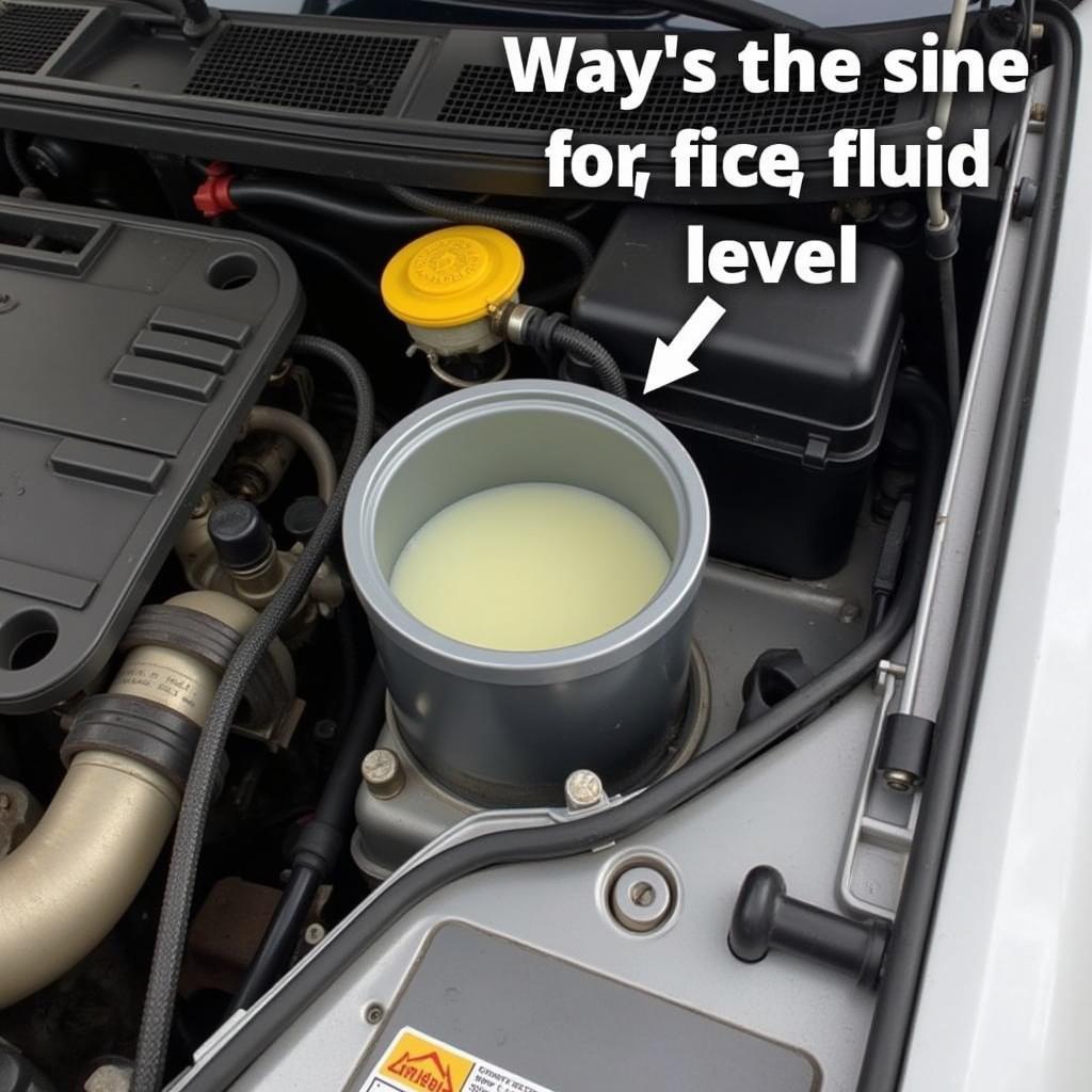 Checking the Brake Fluid Level in a 1986 Porsche 928