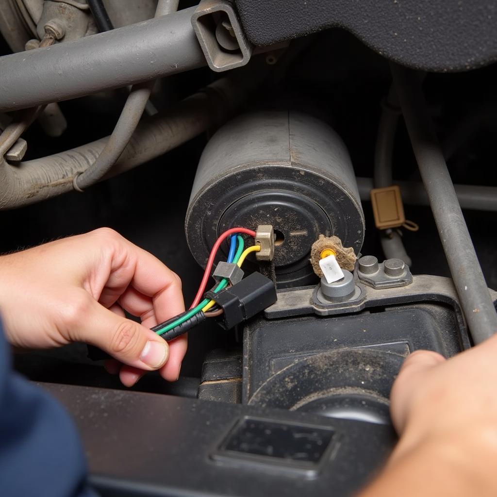 Inspecting the Brake Wiring in a 1999 Chevy Blazer