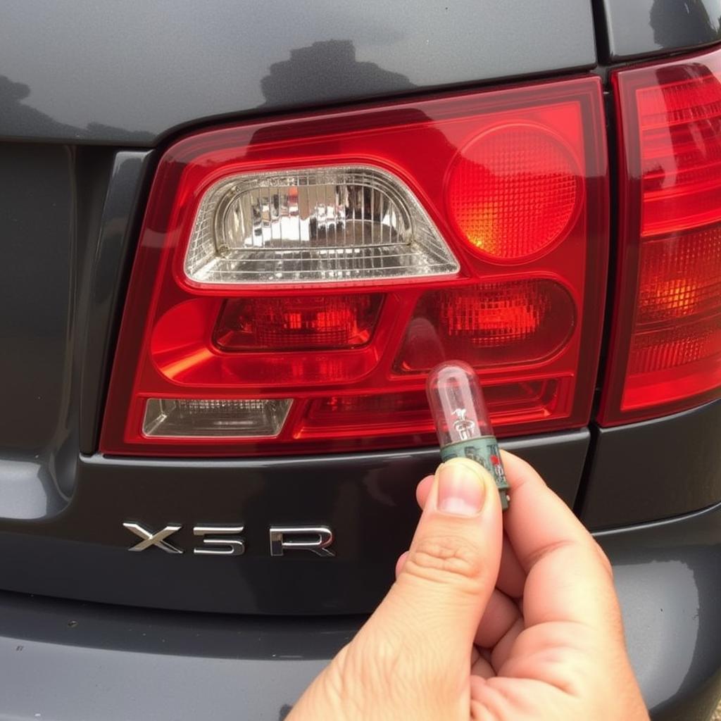 Inspecting Brake Light Bulbs on a 2002 Honda Accord