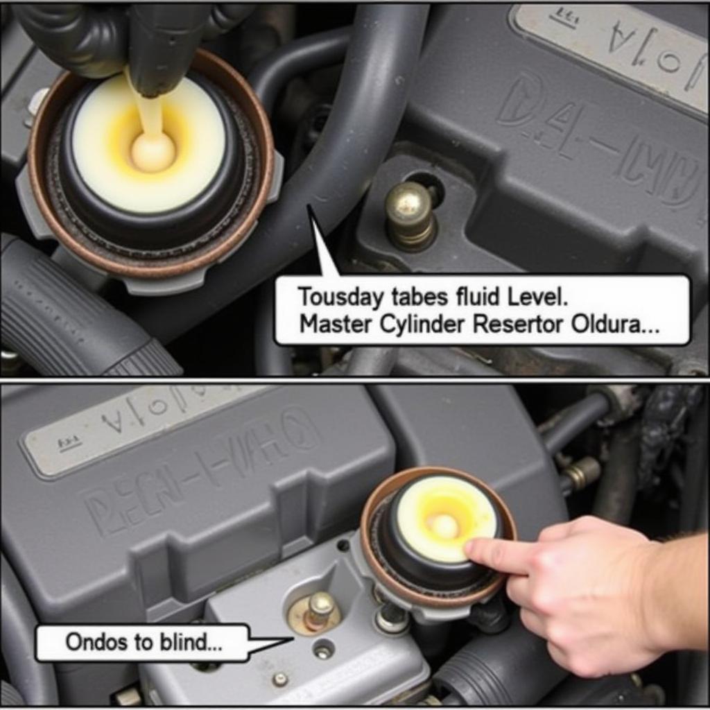 Checking brake fluid in a 2002 Dodge Ram 1500