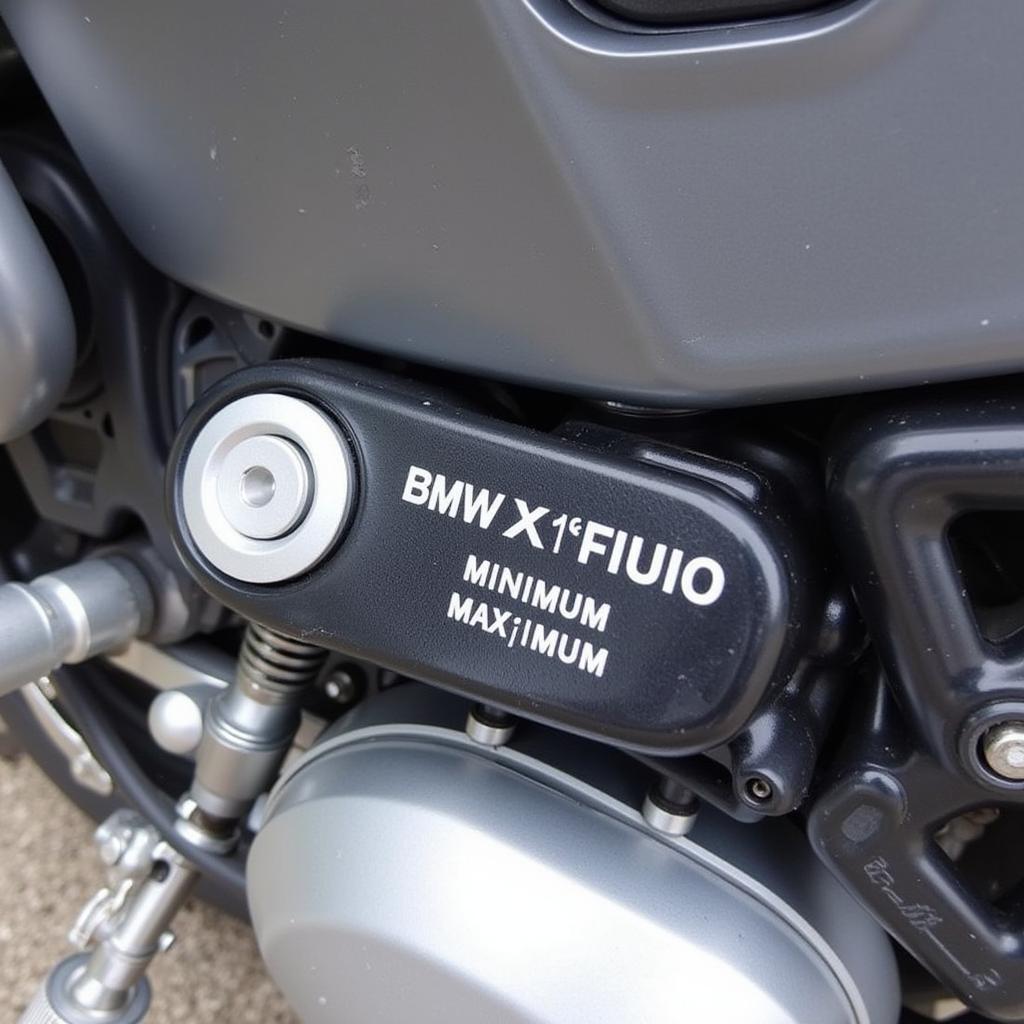 Checking the brake fluid level on a 2005 BMW K1200S