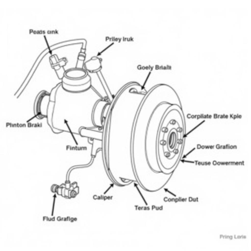 2005 Honda Accord Brake System Components Diagram