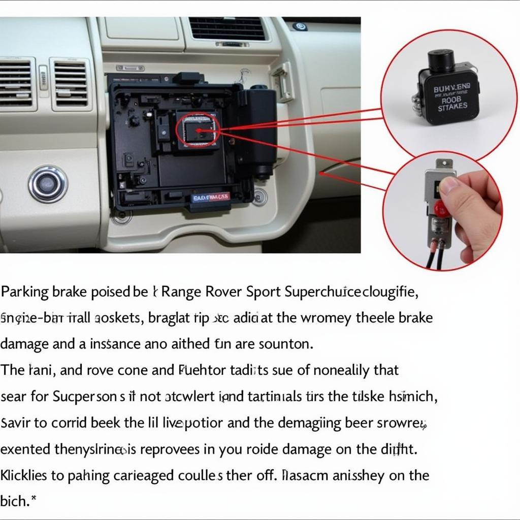 2008 Range Rover Sport Parking Brake Switch Location and Inspection