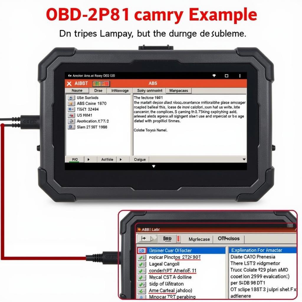 Using an OBD-II Scanner to Diagnose 2010 Camry ABS Issues