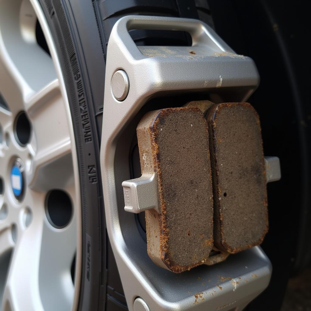 worn brake pads