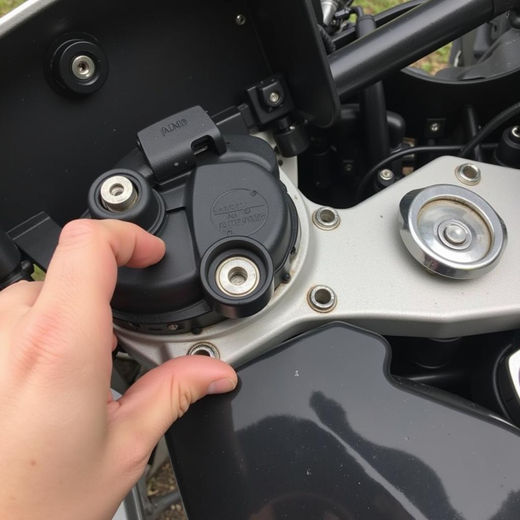 Checking Brake Fluid Level on a 2012 BMW R1200 GS