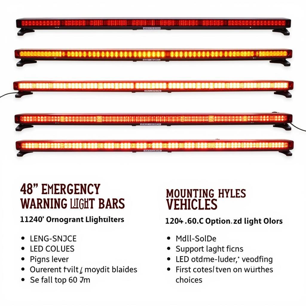 Types of 48" Emergency Warning Light Bars