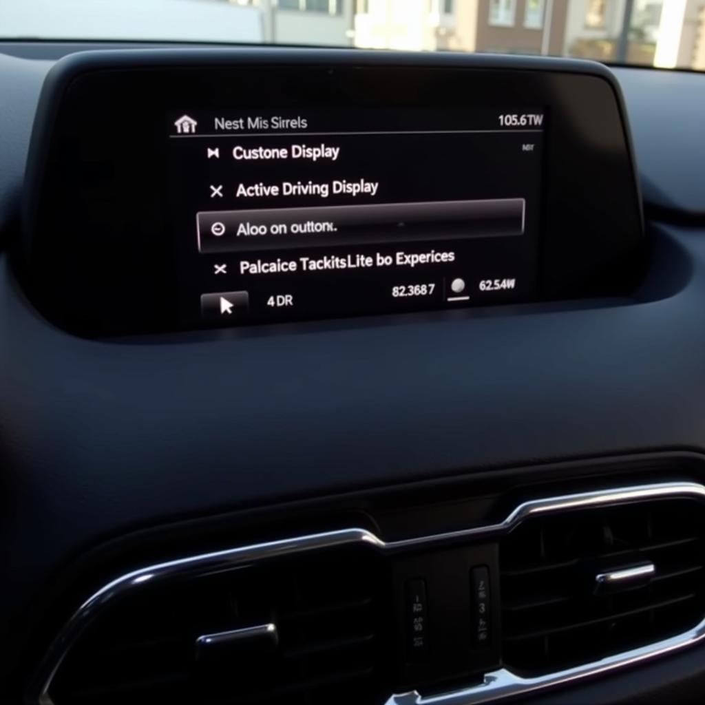 Adjusting Active Driving Display Settings in Mazda CX-5