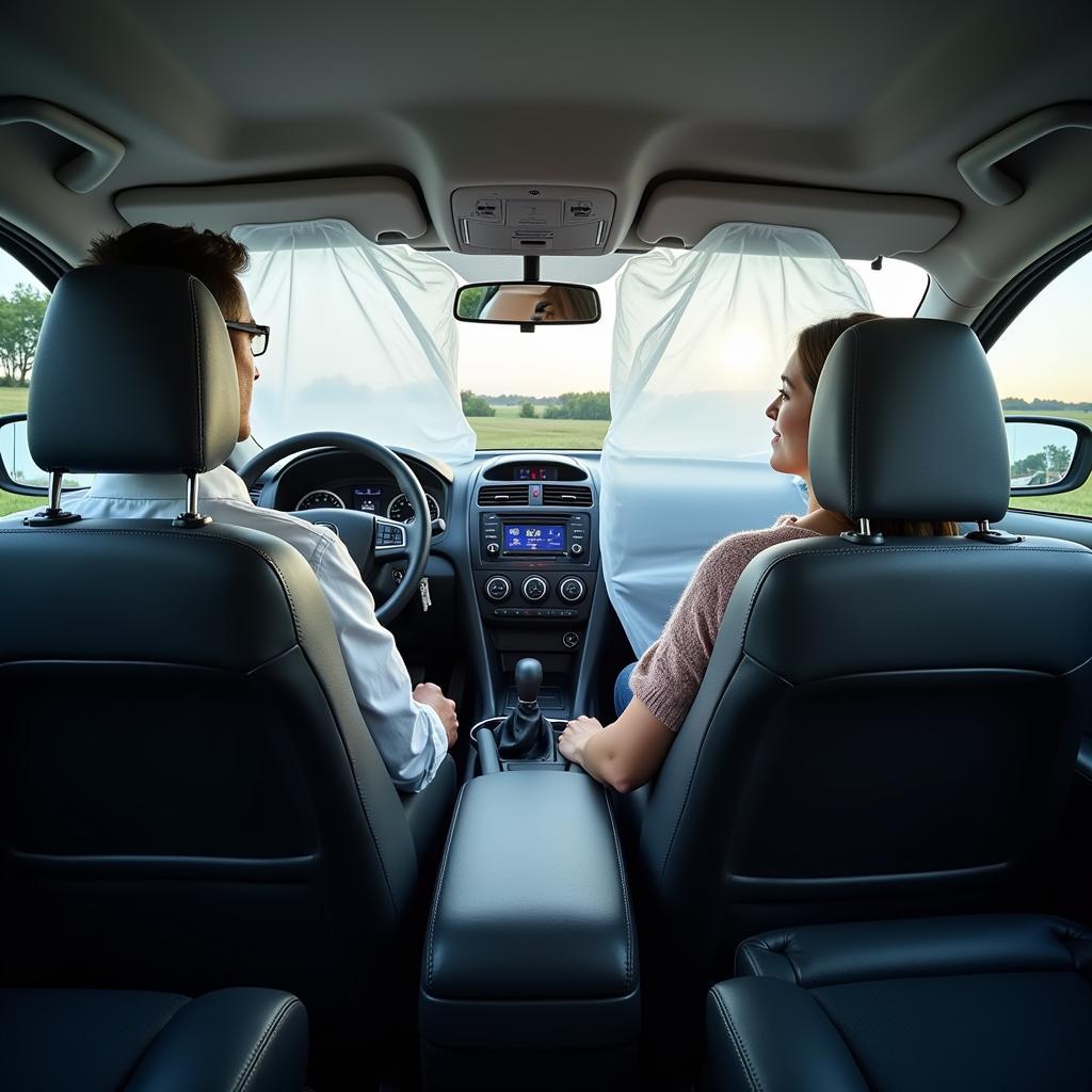 Airbag Deployment in a Car Crash