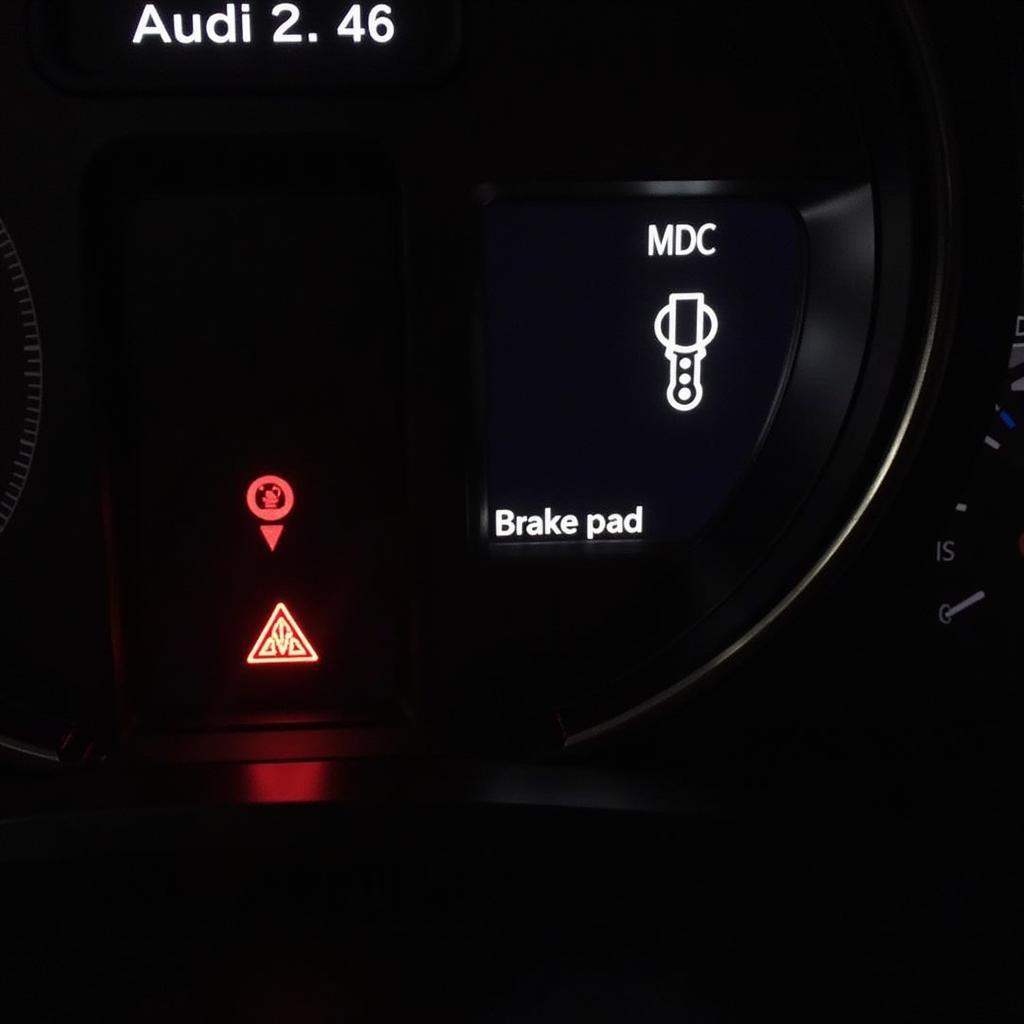 Audi A6 Brake Pad Warning Light on Dashboard