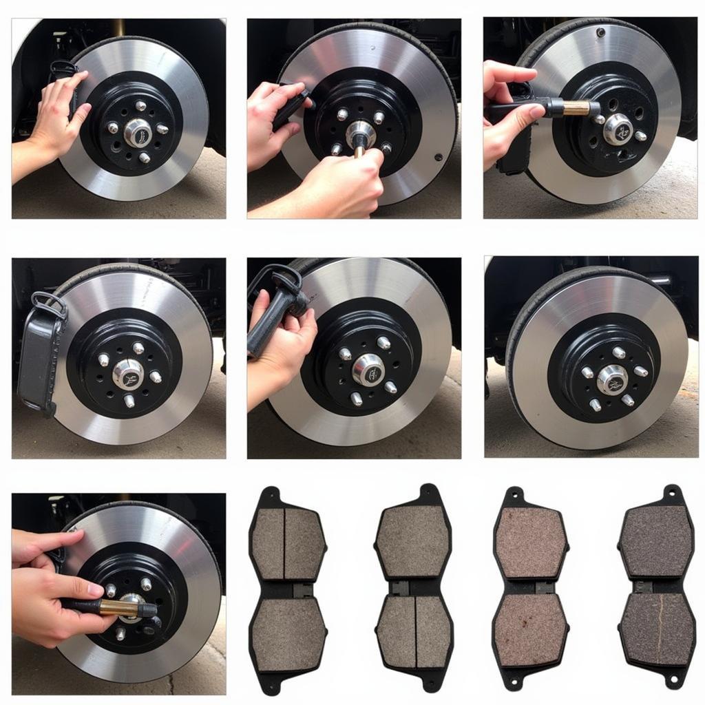 Inspecting Audi Brake Pads