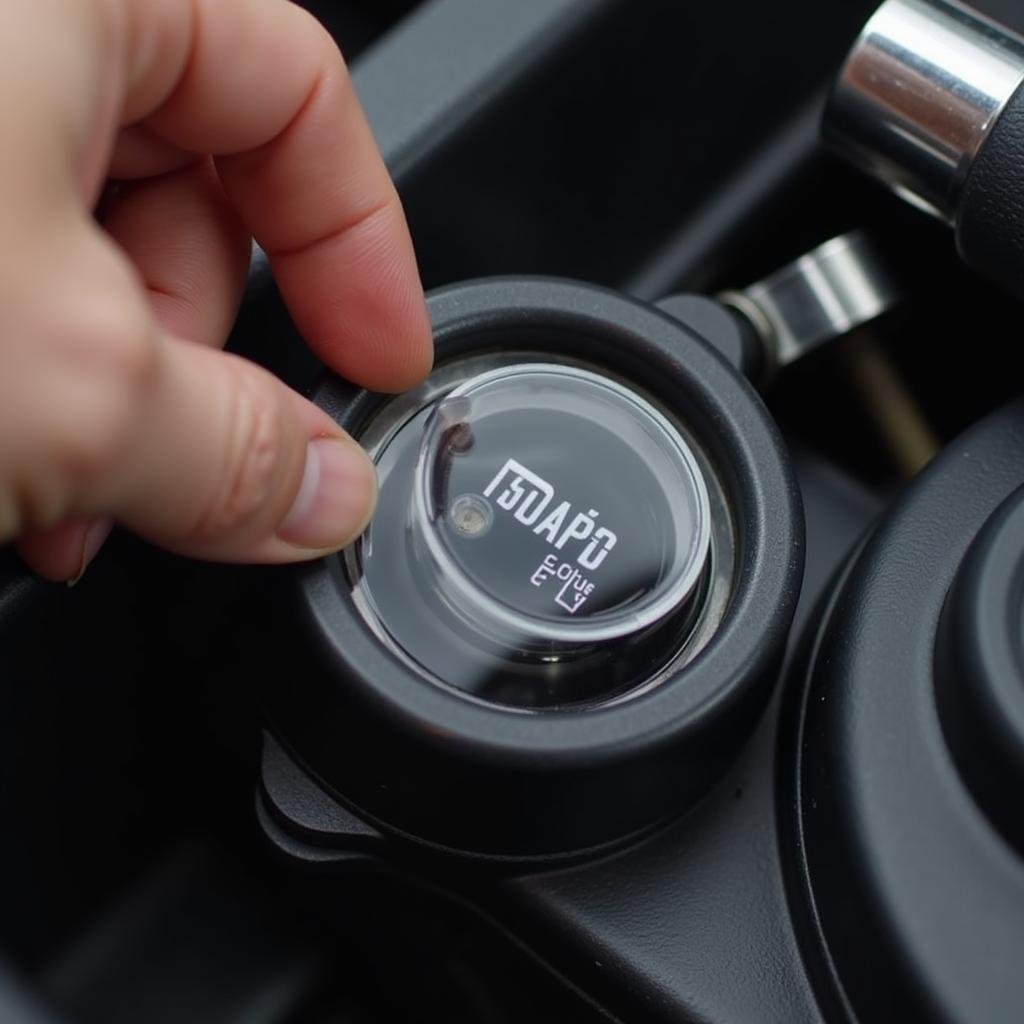 Checking brake fluid in an Audi R8