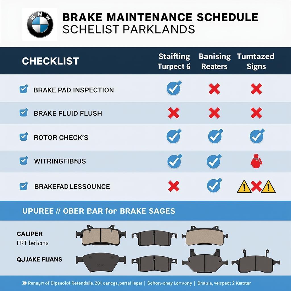 BMW Brake Maintenance Checklist