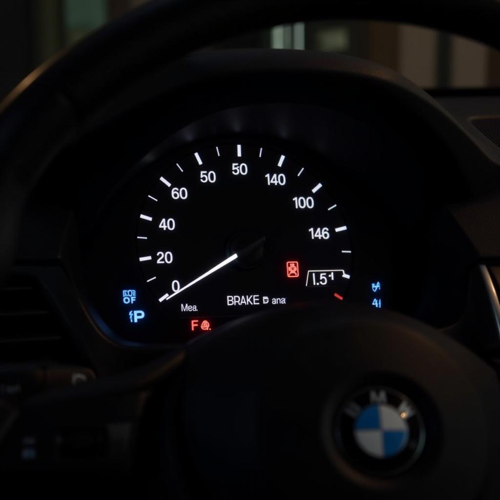 BMW Brake Pad Warning Light on Dashboard