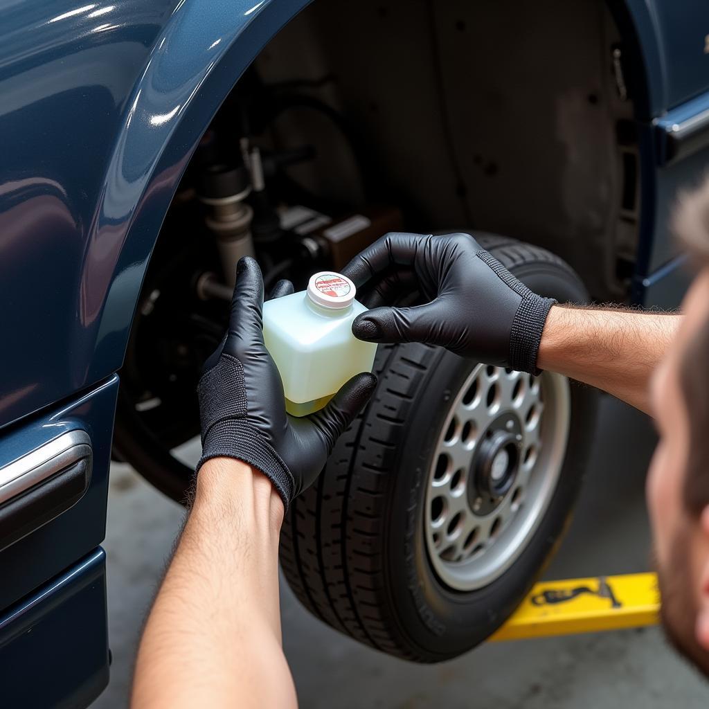 Checking BMW E30 Brake Fluid