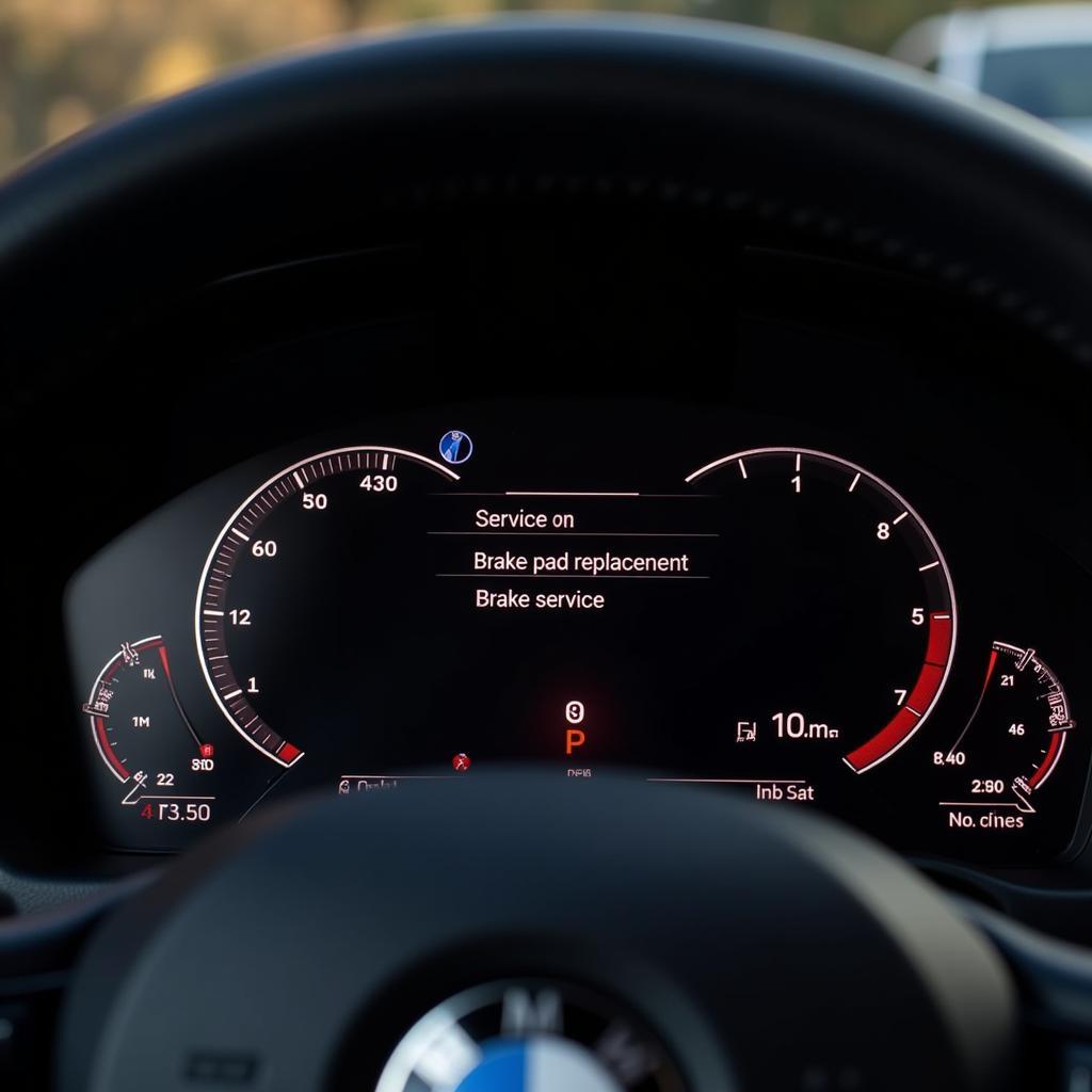 Resetting brake pad warning on BMW instrument cluster