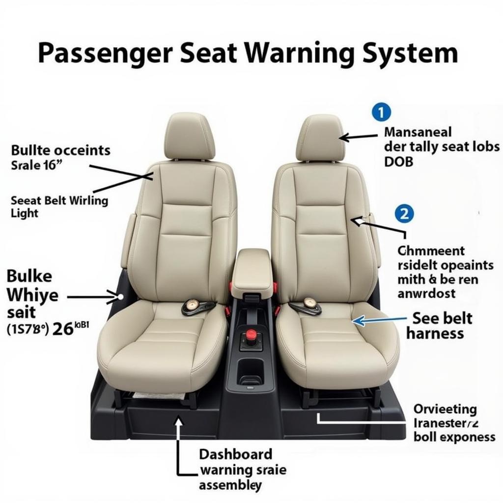 BMW Passenger Seat Belt Warning System Components