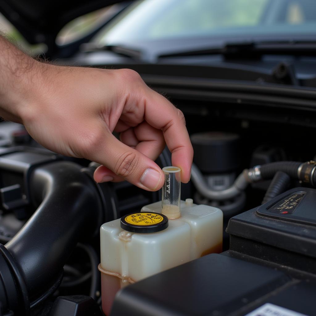 Checking Brake Fluid Level