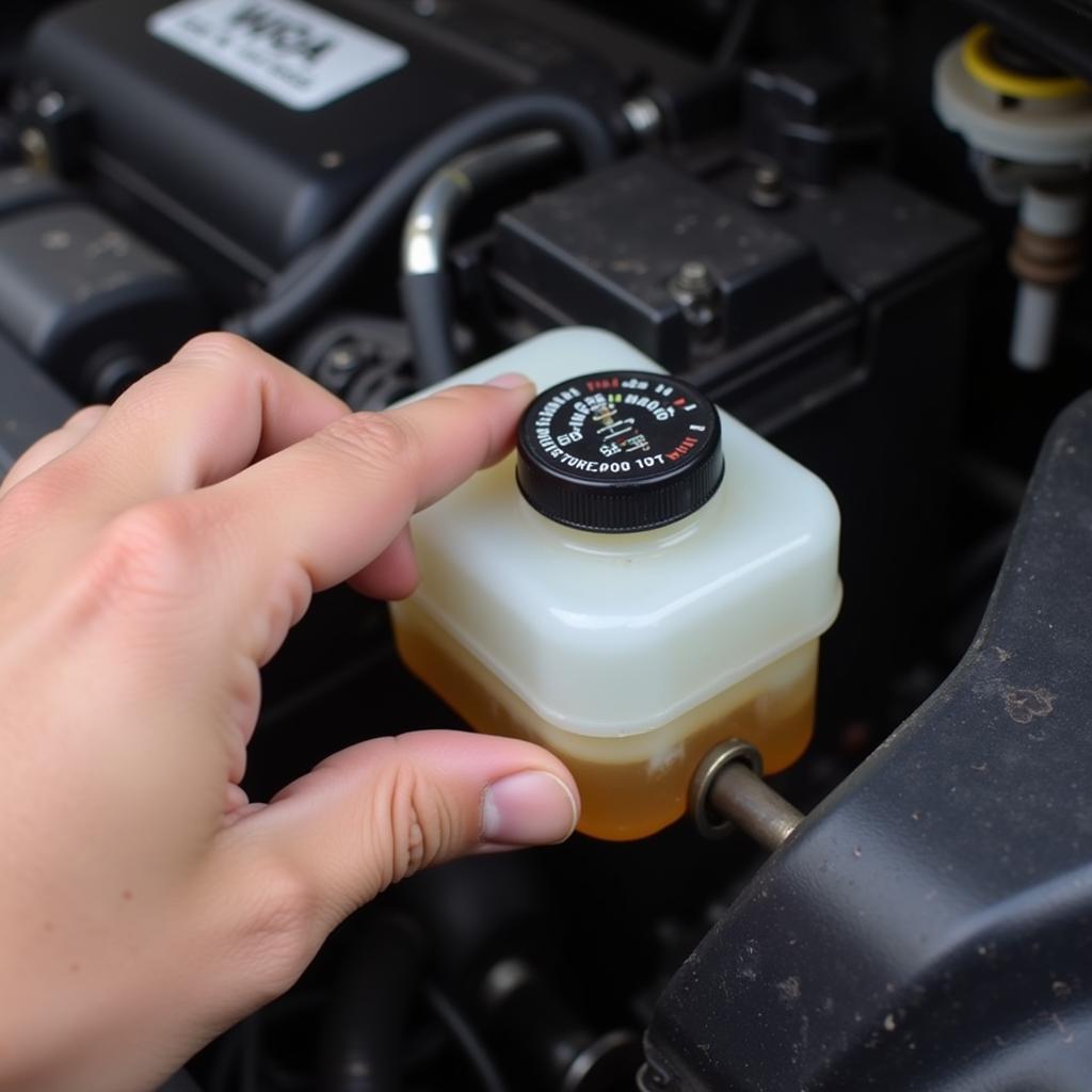 Checking the Brake Fluid Level in a 1999 Honda Civic