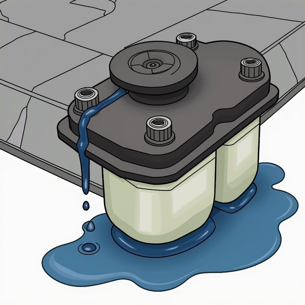 Leaking Brake Fluid Reservoir 