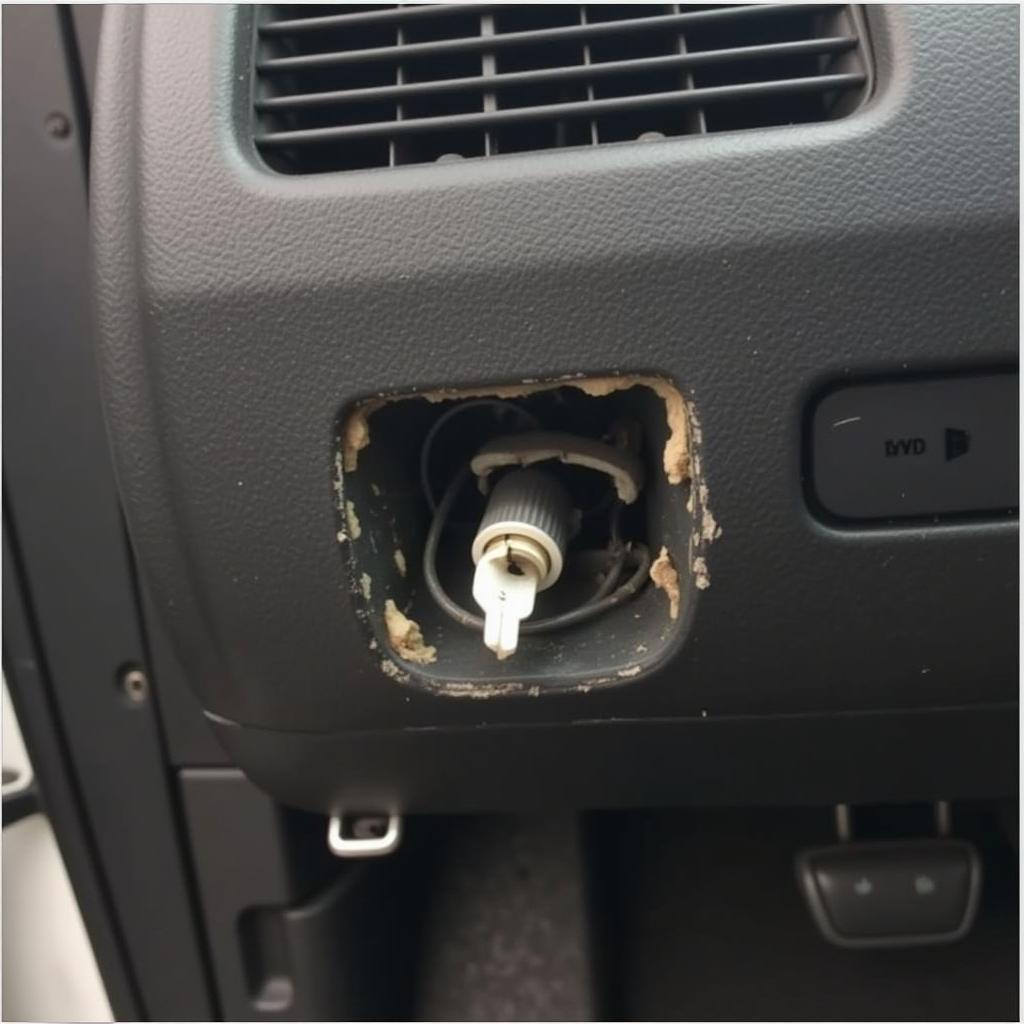 Faulty brake light switch in a Volkswagen Passat