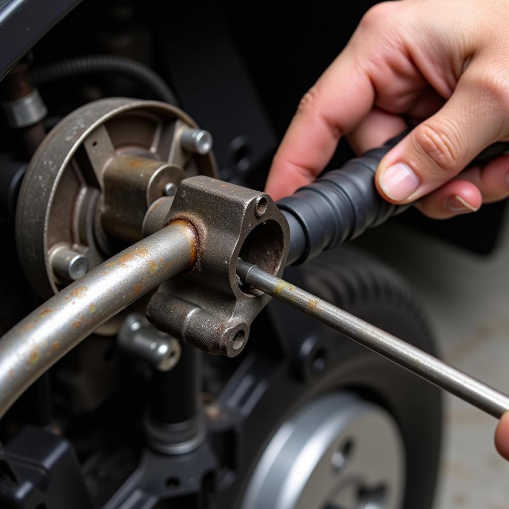 Inspecting Honda Brake Lines for Leaks