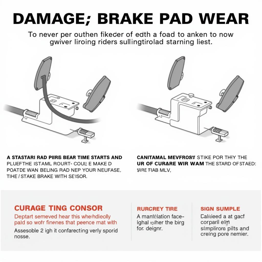 Faulty brake pad wear sensor