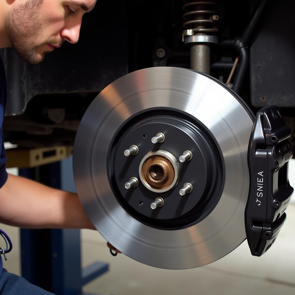 Brake System Inspection on a 2002 Mazda Tribute