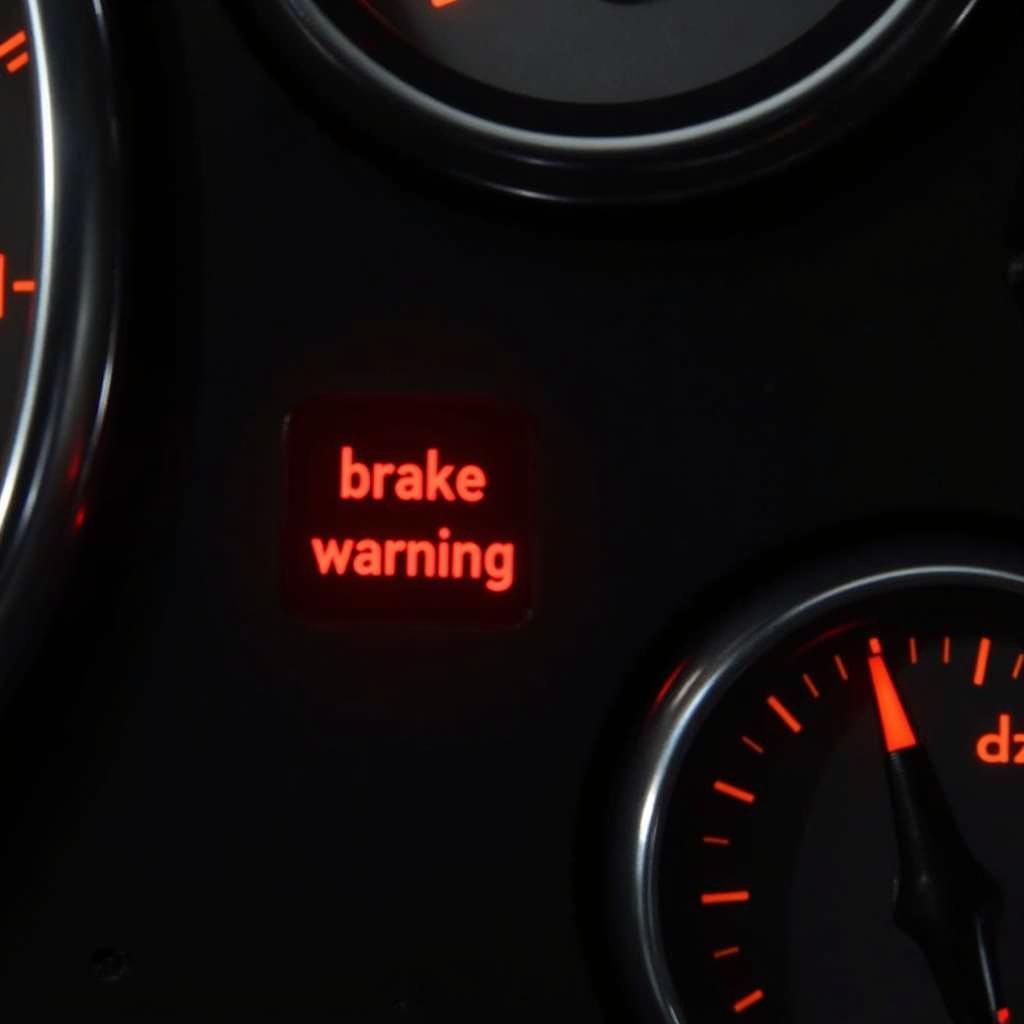 2008 Mini Cooper brake warning light on dashboard