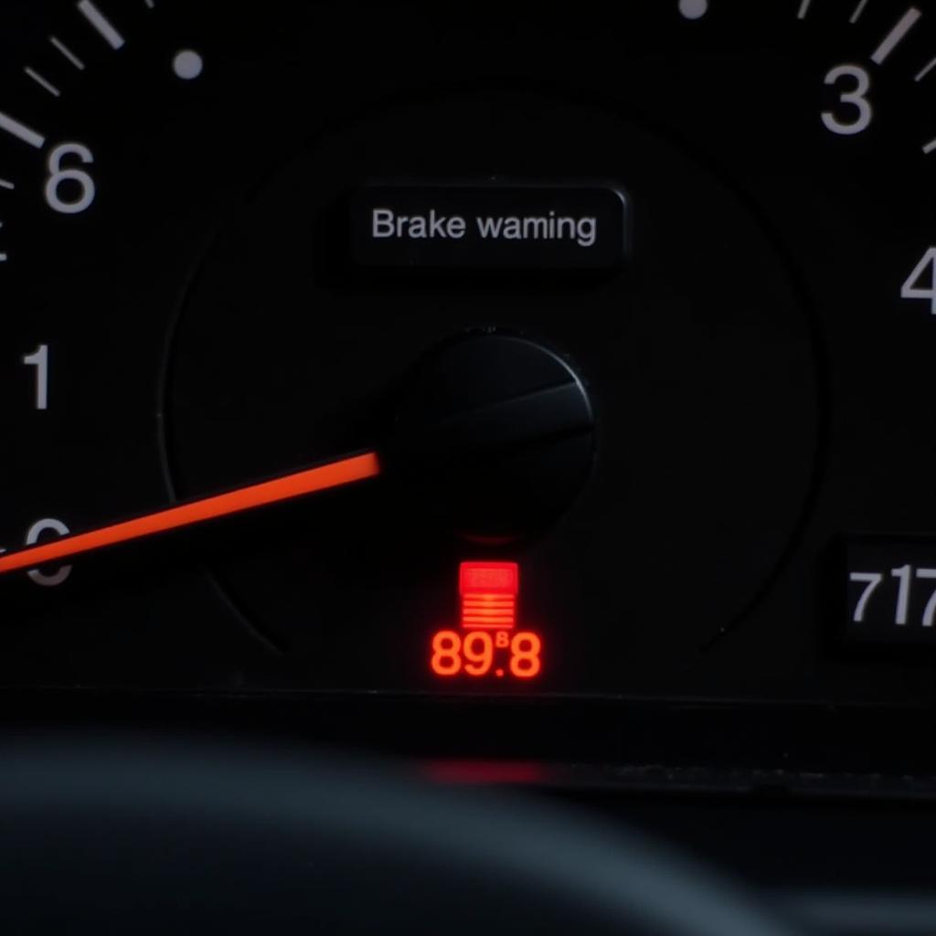 Red Brake Warning Light on E320 Dashboard