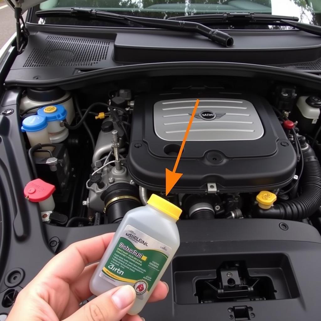 Checking Brake Fluid Level in a Mini Cooper