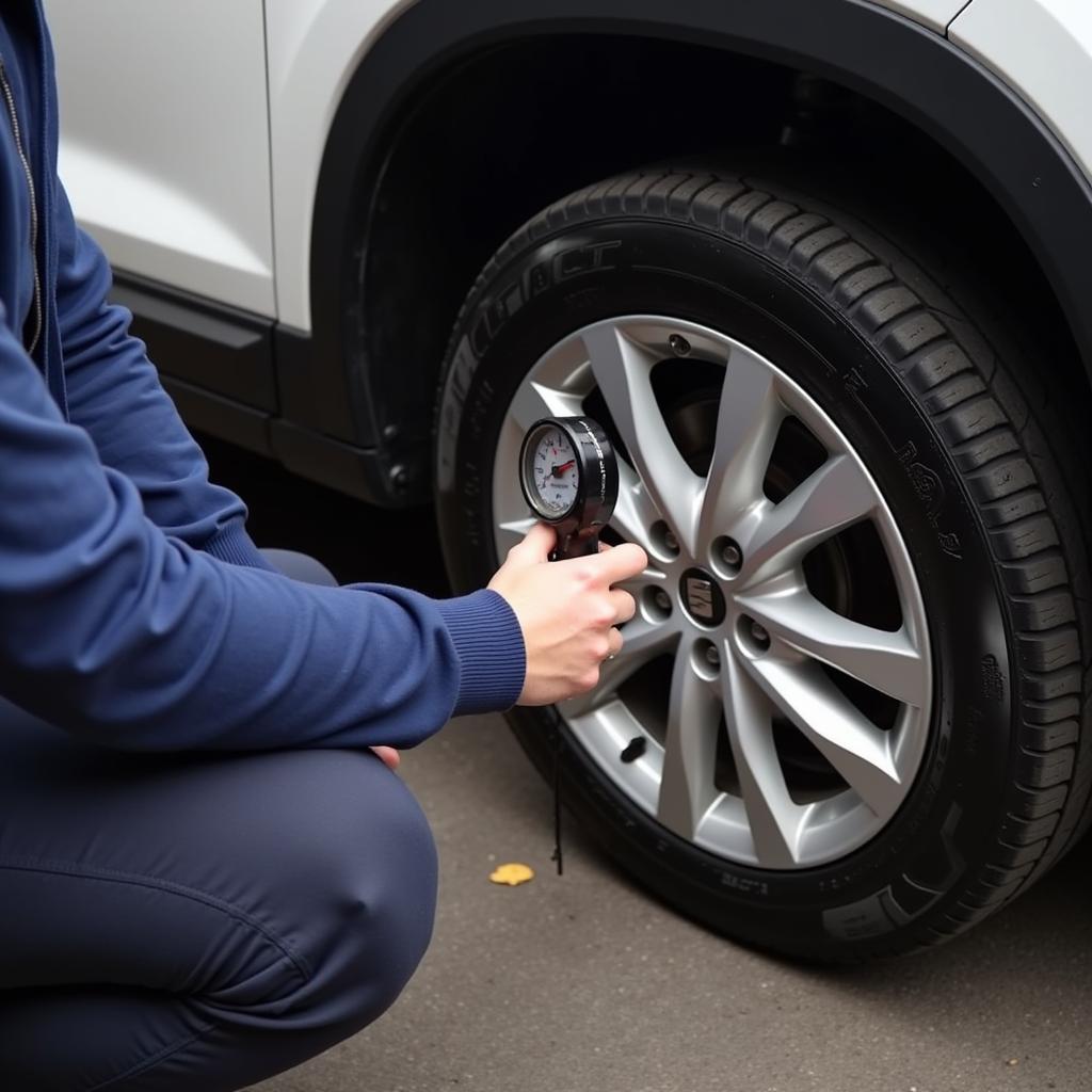 Checking Seat Ateca Tyre Pressure