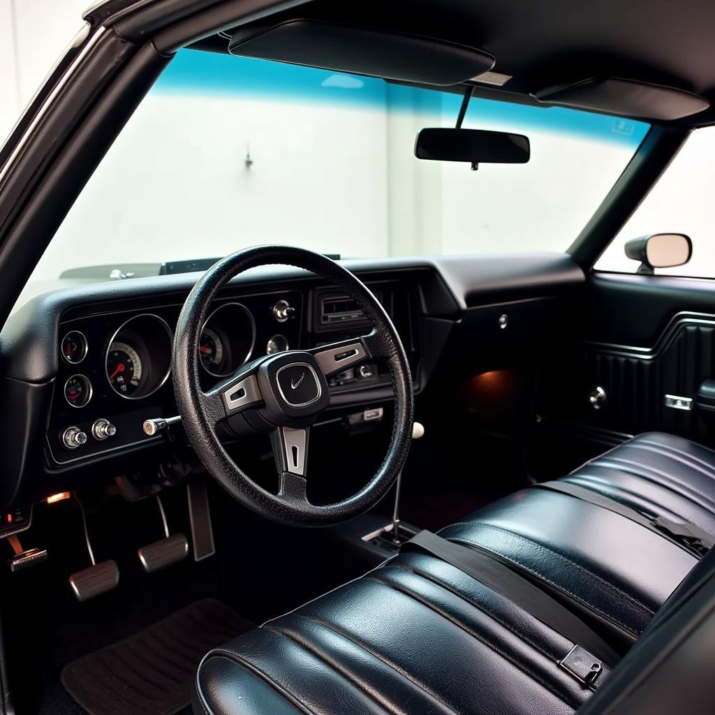 Chevelle Interior with Modernized Dash and Safety Features 