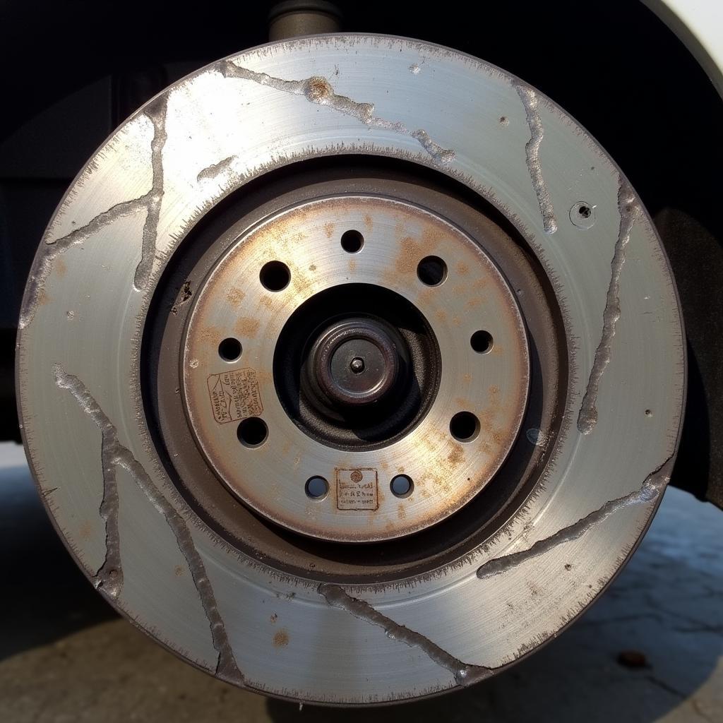 Damaged Brake Rotor