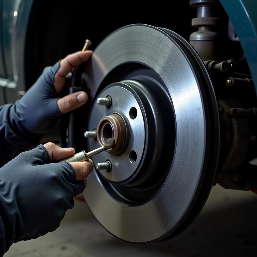 Checking Brake Pads on a Discovery 4