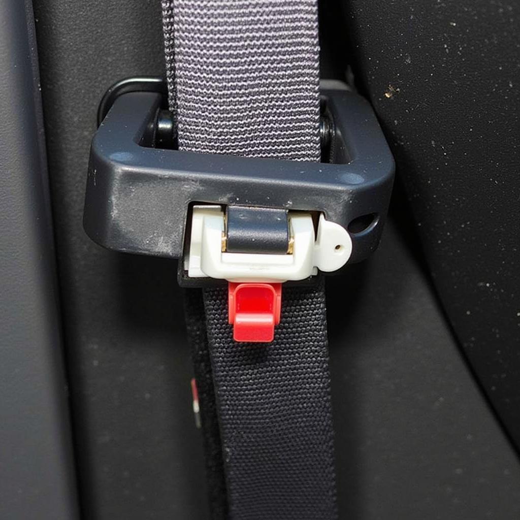 Fiat Grande Punto Seat Belt Buckle Close-Up