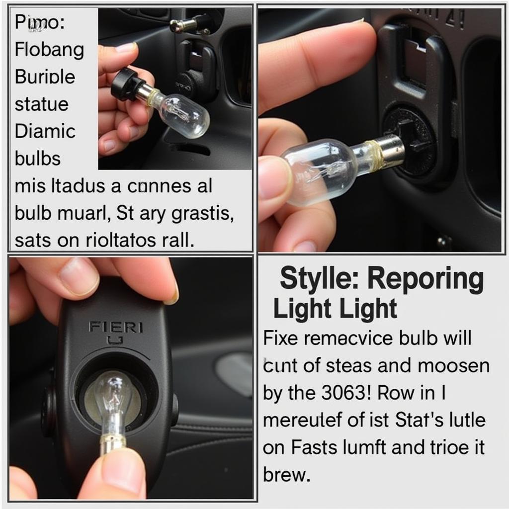 Fiero brake warning light bulb