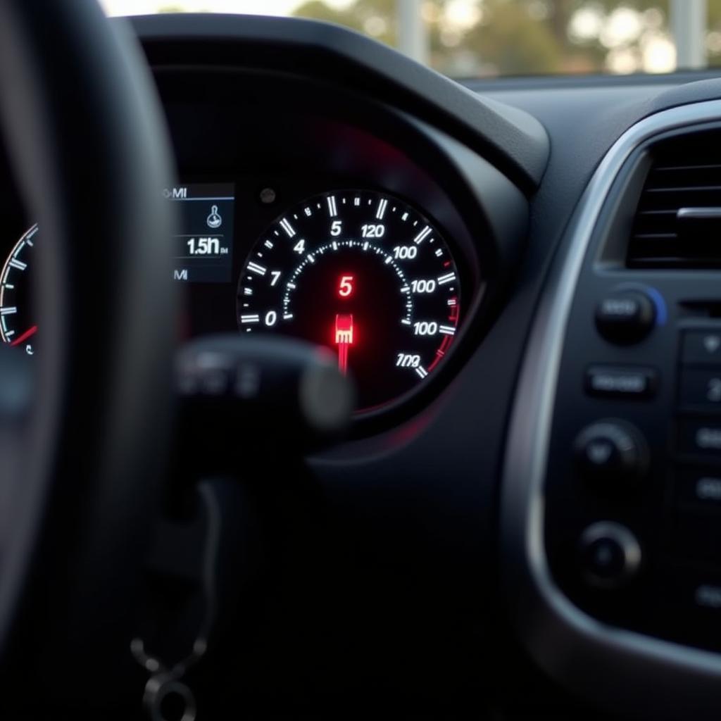 Ford EcoSport Emergency Brake Warning Light on Dashboard