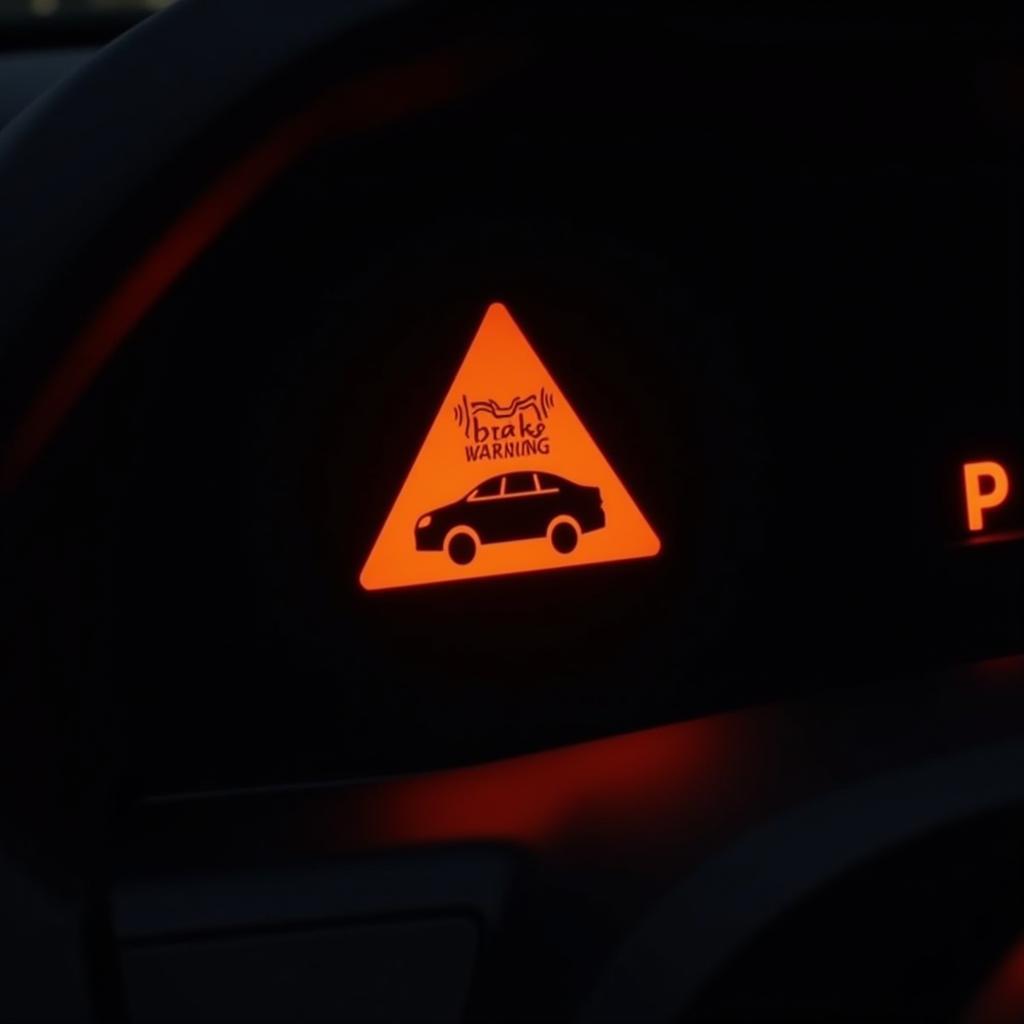 Forward Brake Warning Light on Dashboard