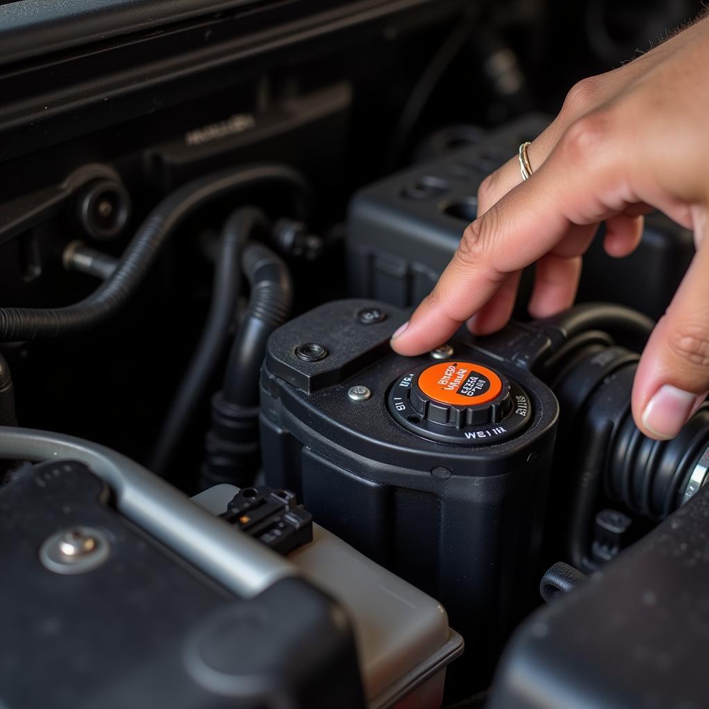 Checking Brake Fluid Level in a Hyundai Sonata