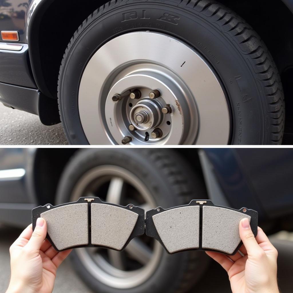 Inspecting Brake Pads on a Jaguar XJ