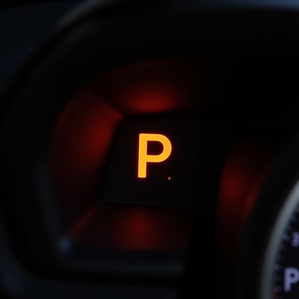 Jeep Renegade Dashboard with Parking Brake Warning Light