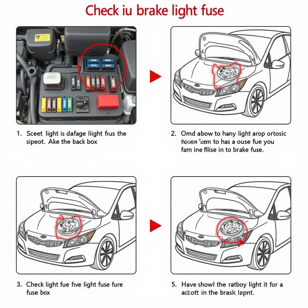 Inspecting Kia Forte Brake Light Fuse