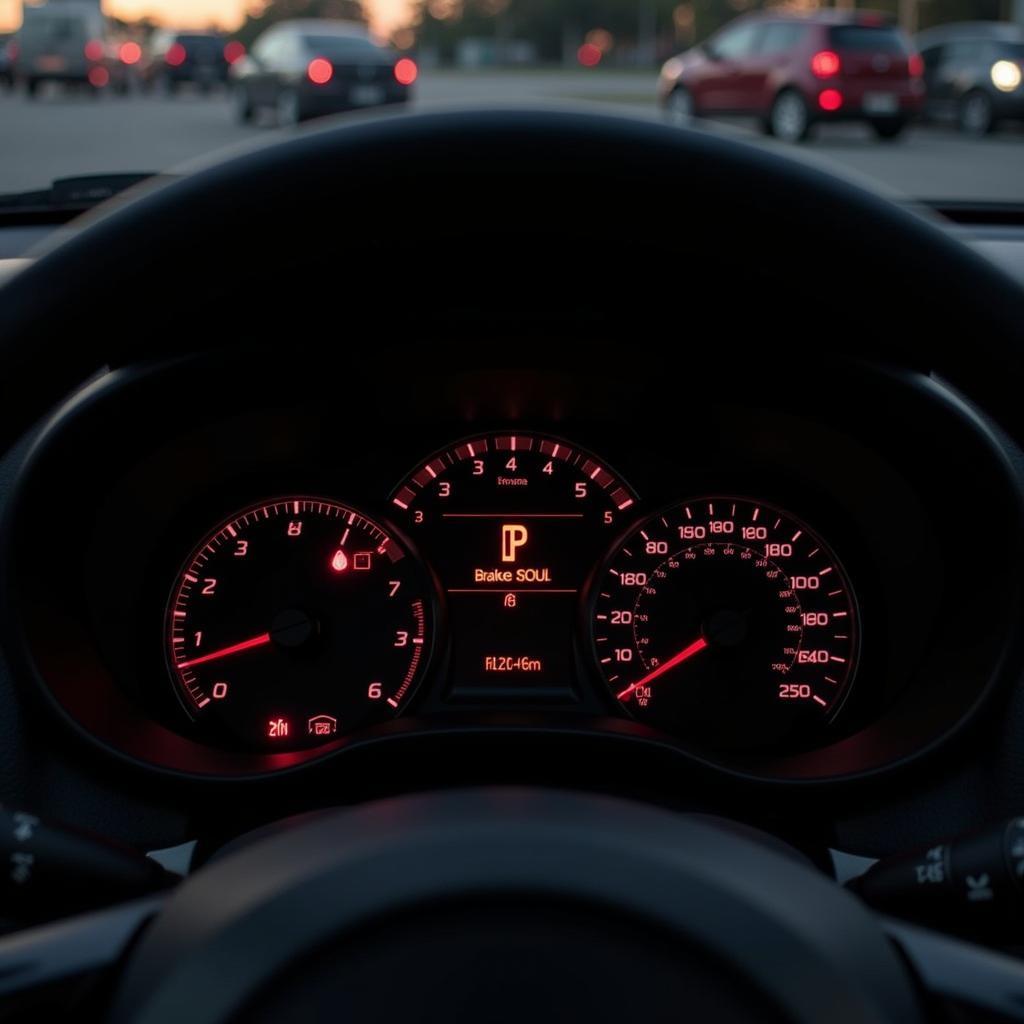 Kia Soul Brake Warning Light on Dashboard