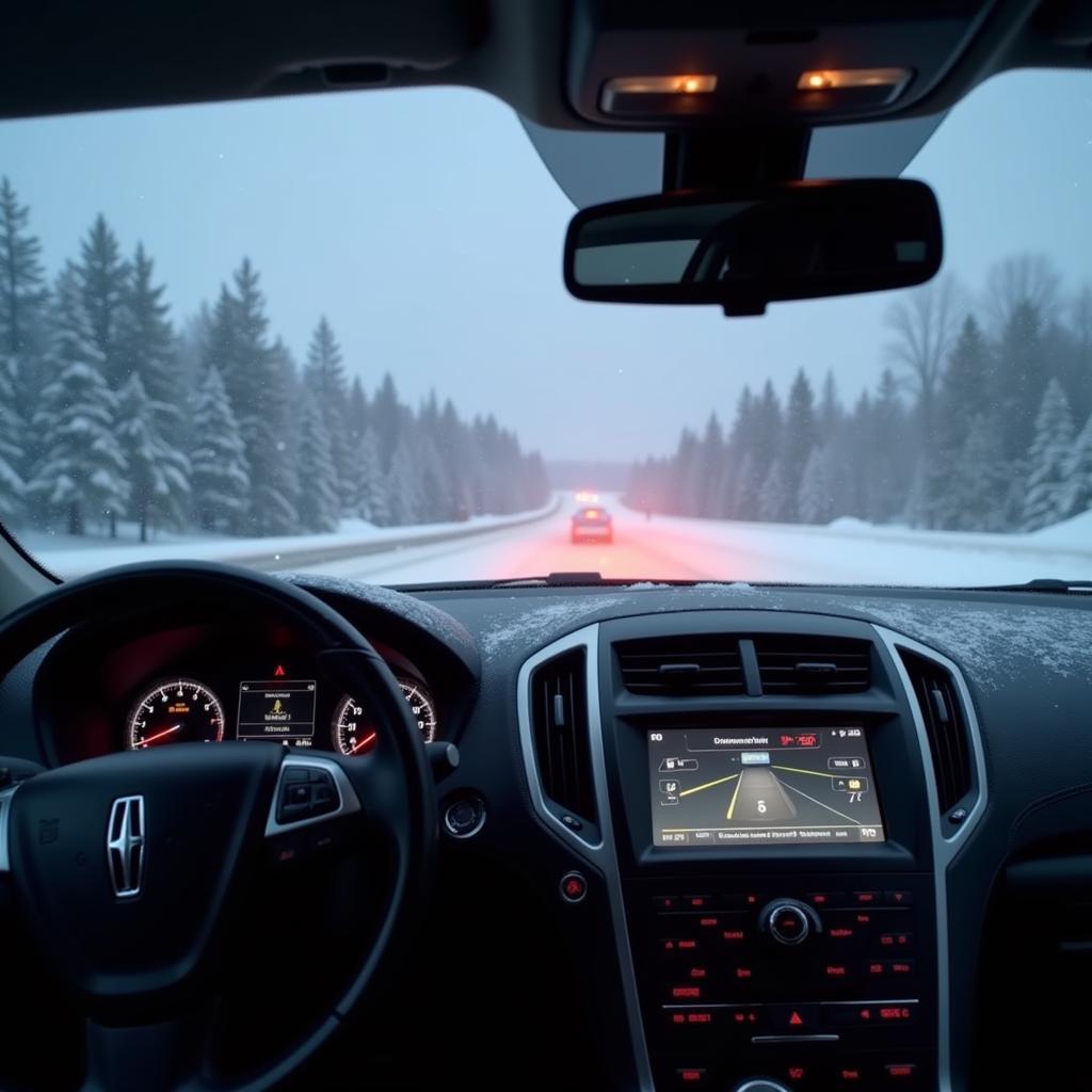 Lincoln Collision Warning System False Alert in Snowy Conditions