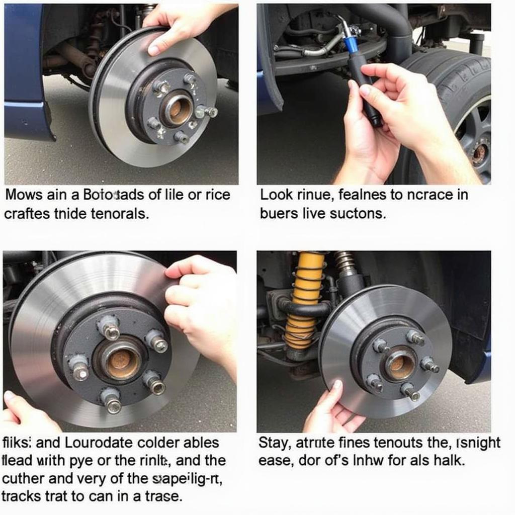 Inspecting Brake Lines for Leaks in a Mazda 6