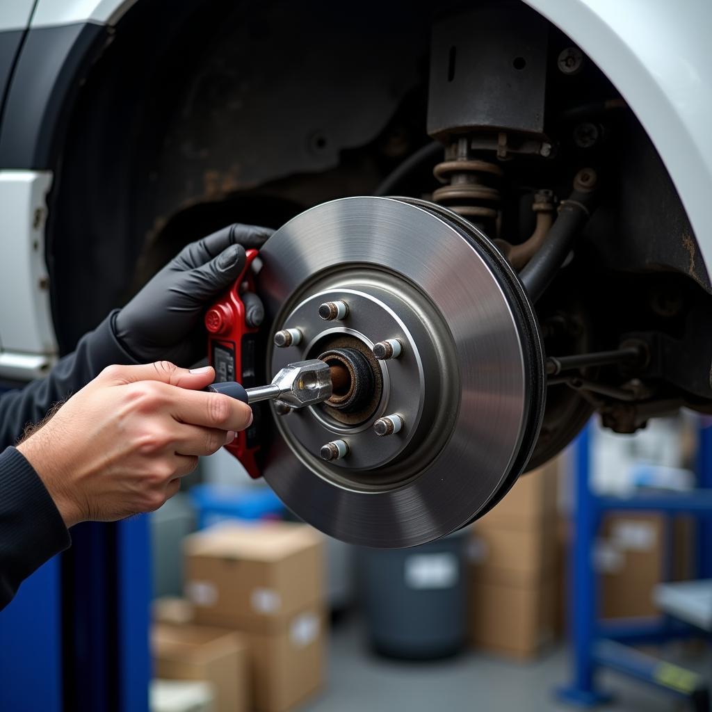 Mercedes Sprinter Brake Pad Inspection