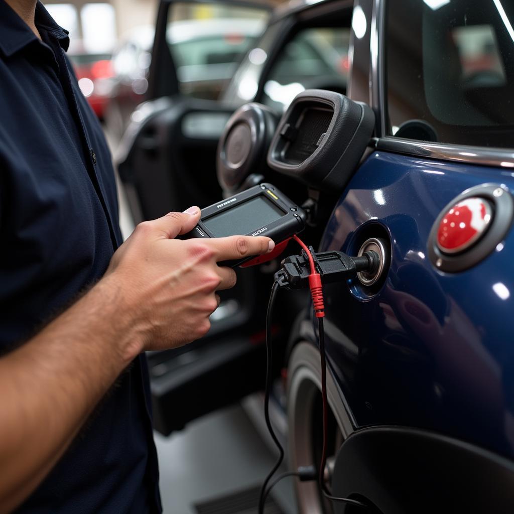 Using a Diagnostic Tool to Reset Brake Pad Warning Light