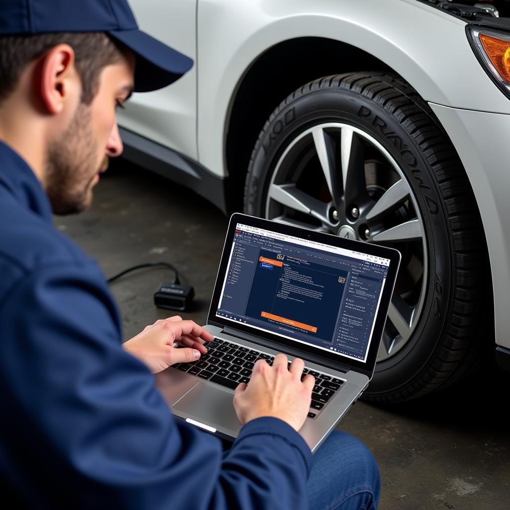 Remote Car Diagnostics Using a Laptop